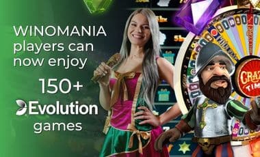 Evolution Live Dealer Games now on Winomania